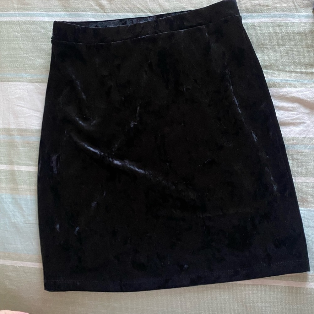 Velvet Pencil Skirt